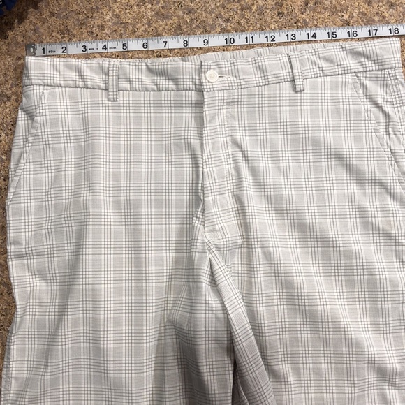 Pebble Beach Performance Shorts Mens 36 Gray White - Picture 5 of 17